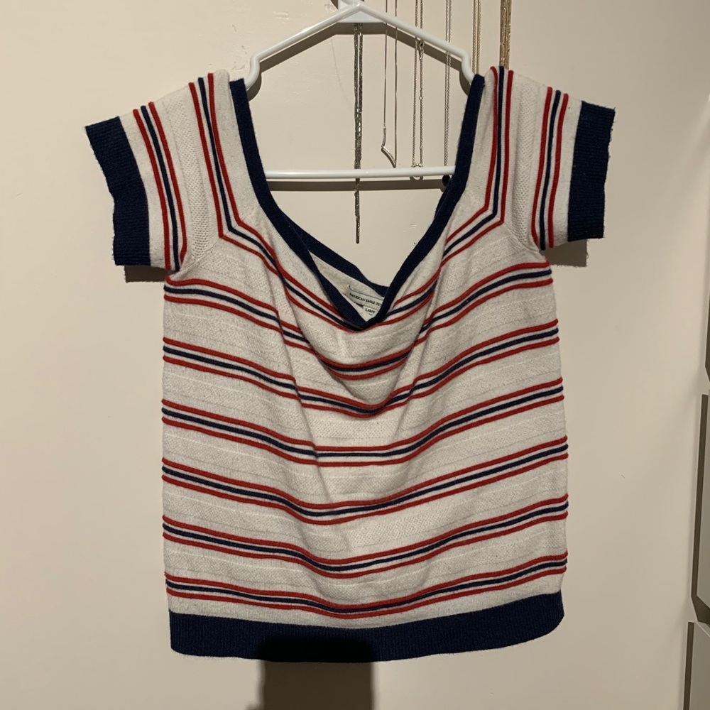 american eagle off shoulder top
